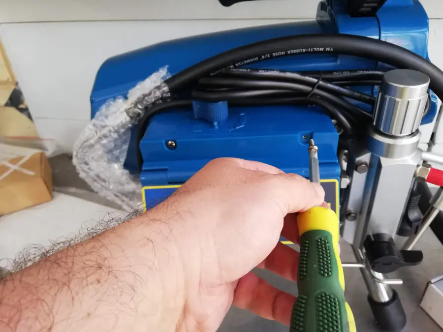 Boya makinası nın test işlemi yapılması
